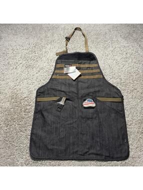 NEW NWT 5.11 Tactical Men's Upland Denim Apron Gray with Patch One Size Grilling